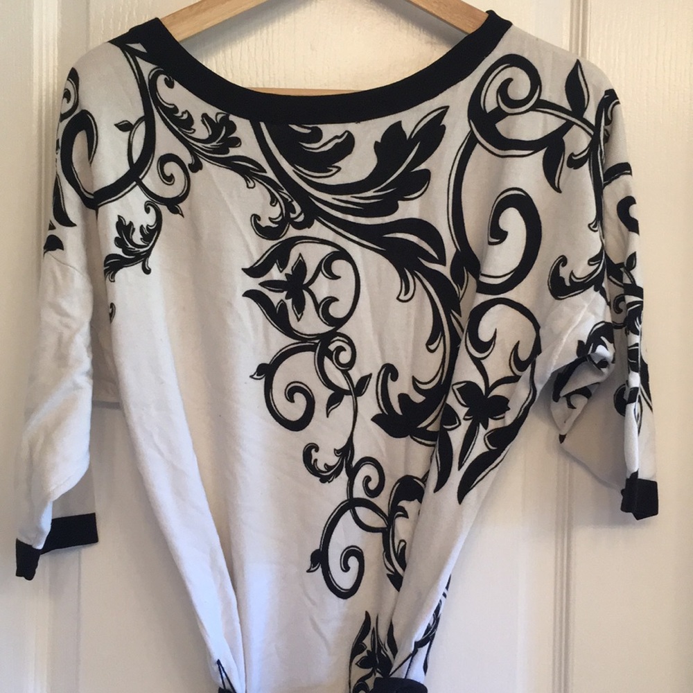 On Sale! White and black long top